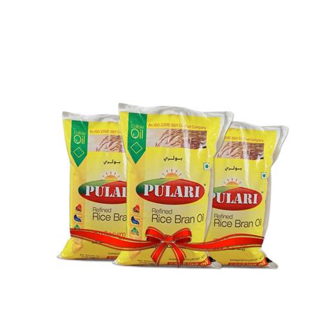 PULARI Rice Bran Cooking Oil Pouch (1000ml, Pack of 3) : Amazon.in ...