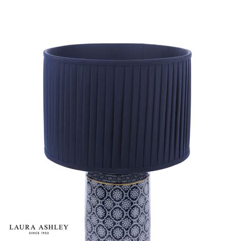 Laura Ashley Knipton Table Lamp Blue Ceramic And Antique Brass With ...
