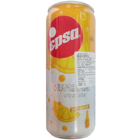Epsa Soft Drink - Orangeade, 330ml Can : Amazon.in: Grocery & Gourmet Foods