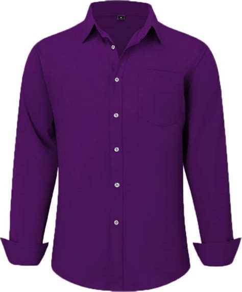 American Purple Mens Plain Readymade Uniform Shirts For Corporate Staff ...