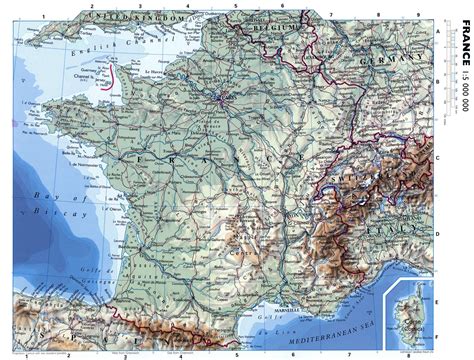 Detailed map of France - Map with France (Western Europe - Europe)