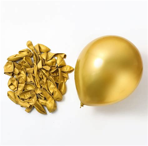 KOMOREBI Chrome Gold Balloons 12 Inch 50pcs Metallic India | Ubuy