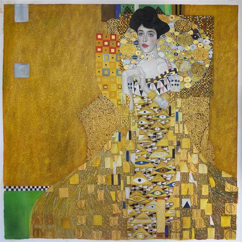 Portrait of Adele Bloch-Bauer I Gustav Klimt hand-painted | Etsy