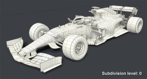 F1 赛车 3D模型 免费下载 - 3DCOOL 3D酷站