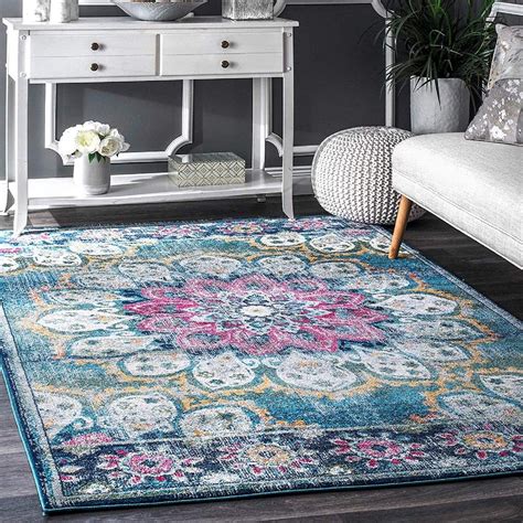 Buy Status Contract Polyester Blend 3D Printed Vintage Persian Carpet ...