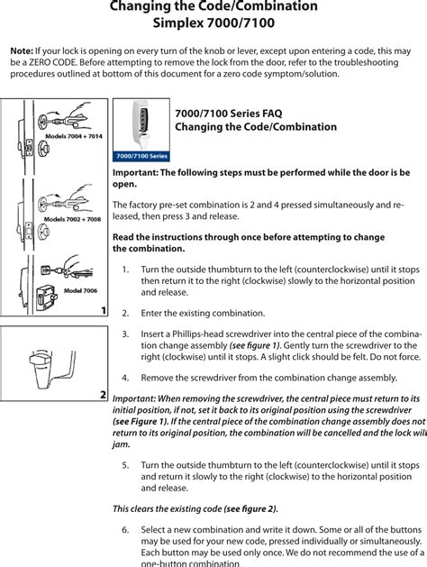 Image result for Kaba Simplex Lock Change Code
