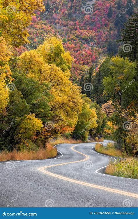 Alpine Loop Scenic Byway in Utah during Autumn Time Stock Photo - Image ...