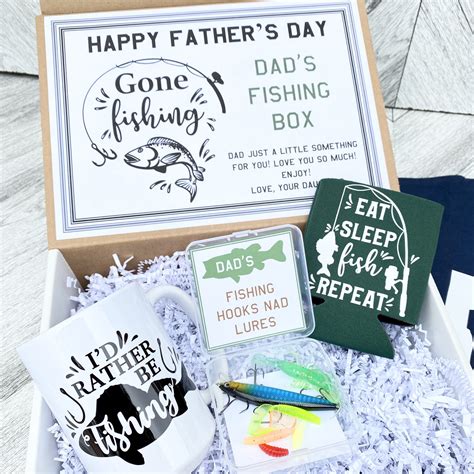 Father's Day Fishing Gift Box: Shirt, Mug, Lures & More