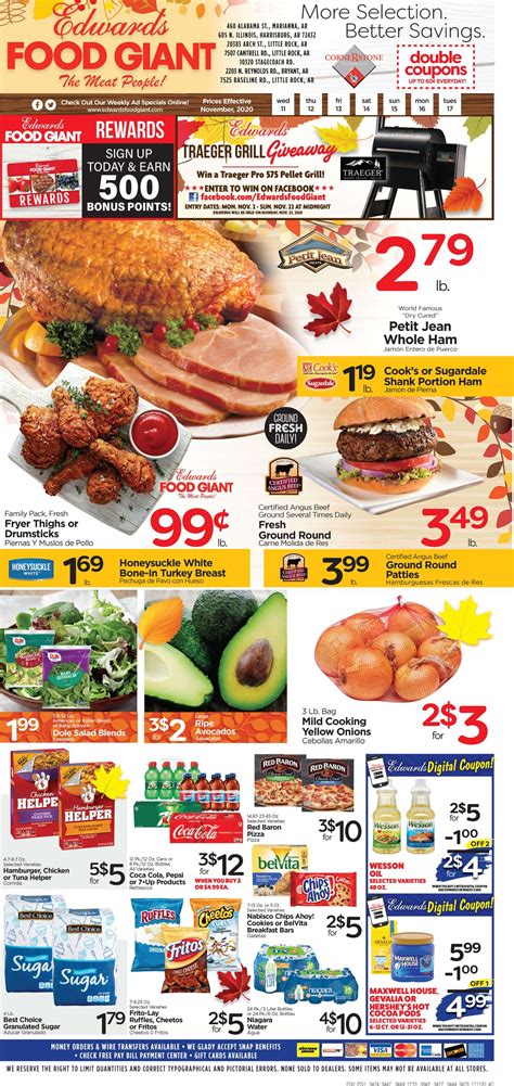 Edwards Food Giant Ad Circular - 11/11 - 11/17/2020 | Rabato