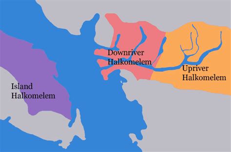 Halkomelem Language Map 的图像结果