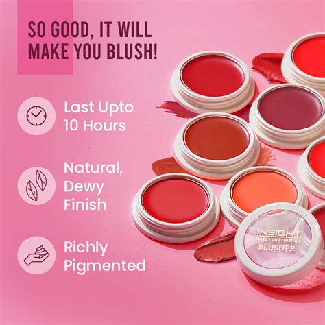 Buy Insight Cosmetics Blusher With Vitamin E, Multi Use Super Pigmented ...