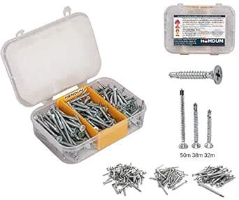 Homdum Assorted Self-Drilling Screw Csk Head Screws (CSDS 3250-151 ...