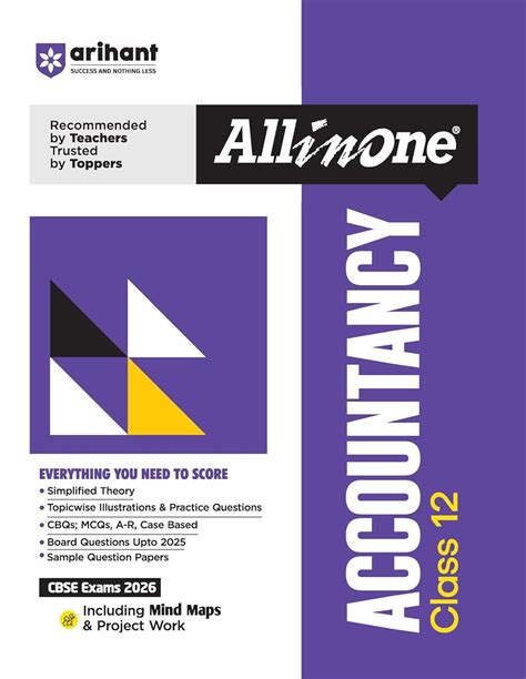 Routemybook - Buy 12th Arihant All in One CBSE Accountancy Guide [Based ...