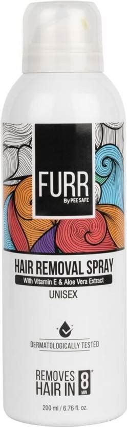 FURR By Pee Safe Hair Removal Spray Unisex, Aloe Vera & Paraben Free ...