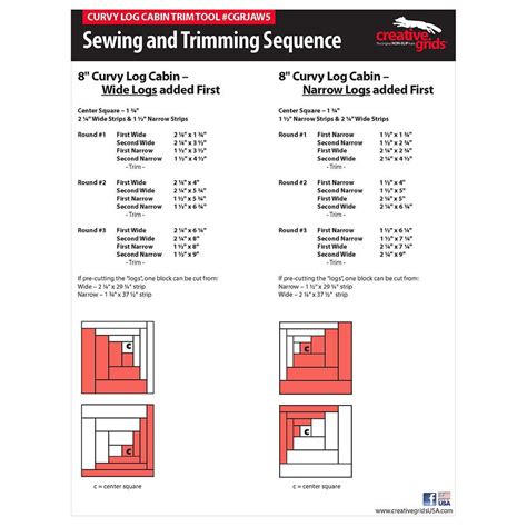 Creative Grid Video Curvy Log Cabin 的图像结果