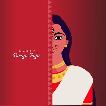 Maa durga digital art design | Premium Vector