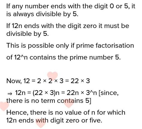 show that 12n cannot end with the digit 0 or 5 for any natural number n ...