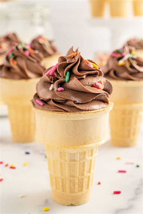 Ice Cream Cone Cupcakes Recipe - Shugary Sweets