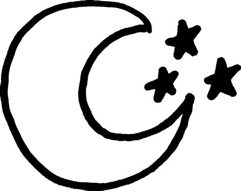 Free Black And White Moon Clipart, Download Free Black And White Moon ...