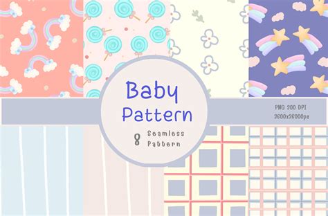 Baby Pattern Seamless Background Gráfico por PPStudio · Creative Fabrica