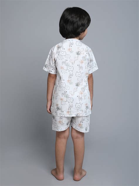 Cotton Animal Print Co-ord Set – Little Clothings