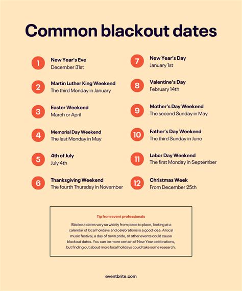 What Are Blackout Dates: Navigating Tips for Event Planners