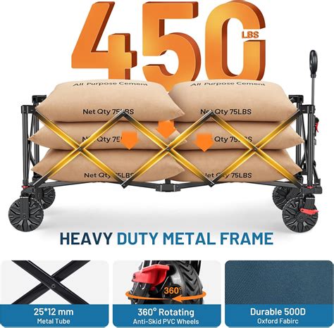 TIMBERRIDGE Timber Ridge 51.2 Extended Collapsible Wagon - India | Ubuy