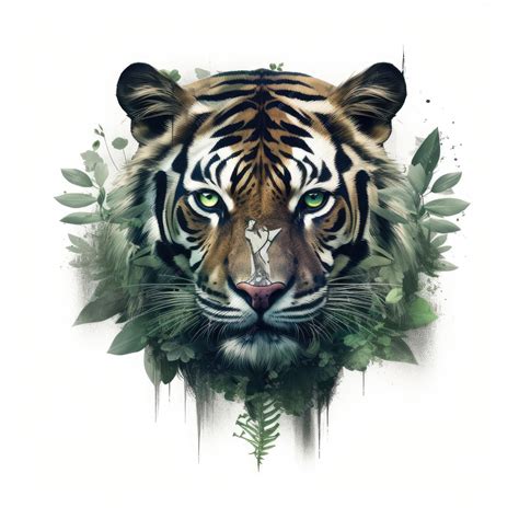 Premium AI Image | Hyperrealistic Double Exposure Portrait Symmetrical ...