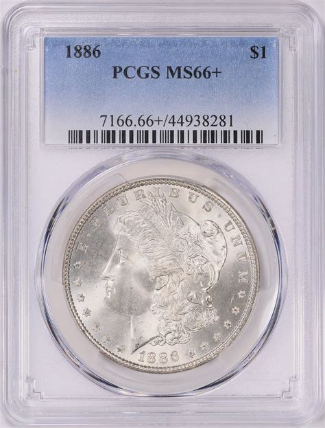 1886 Morgan Silver Dollar PCGS MS-66+ (Item 1292359) | GreatCollections ...
