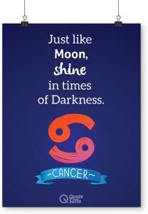Cancer Zodiac Quote A3 Poster by QuoteSutra Paper Print - Quotes ...