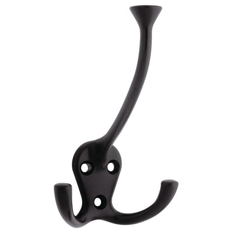 Liberty 4.31 in. Black Flared Tri-Hook-B42305Z-FB-C - The Home Depot