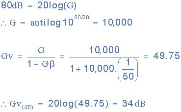 Image result for Negative Feedback Formula