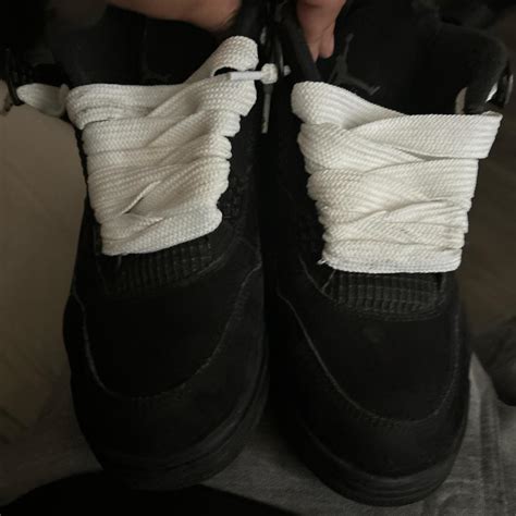 Black cat Jordan 4s - Depop