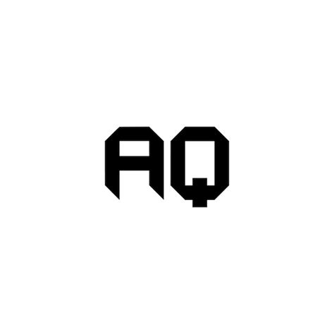 Premium Vector | Aq monogram logo design letter text name symbol ...