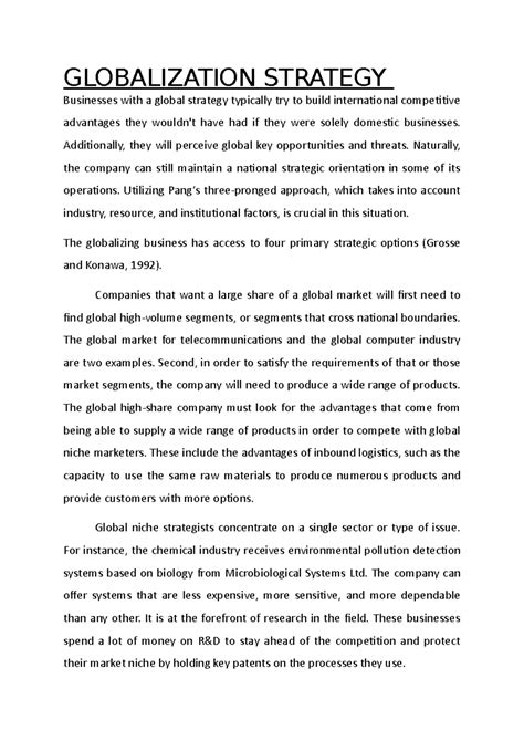 Globalization Strategy 的图像结果