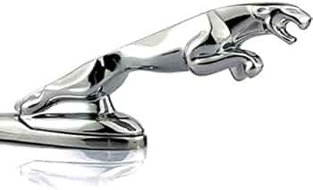 CAPE SHOPPERS Jaguar Logo Car Metal Logo Front Hood Bonnet Emblem ...