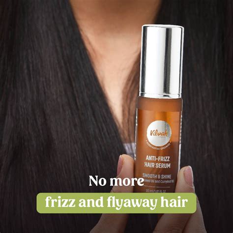 Buy VILVAH Anti-Frizz Hair Serum with Black Seed Oil & Curry Leaf Oil ...