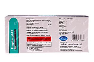 Pregabanyl Et 60/75 MG Pr | Order Pregabanyl Et 60/75 MG Tablet Pr ...