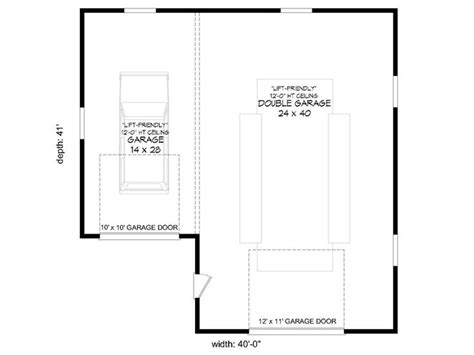 Floor Plan Garage With Lifts