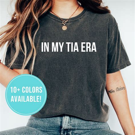 In My Tia Era Shirt for Tia Shirt for Tia Gift for Spanish Aunt Tshirt ...