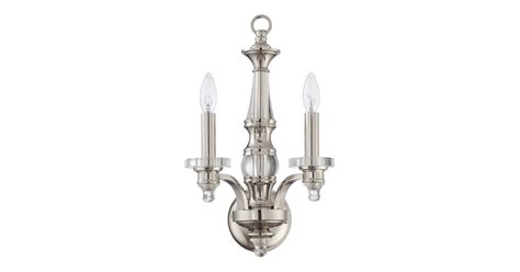 Jeremiah Lighting 37462-PLN Laurent 2 Light Indoor Wall Sconce - 10.75 ...