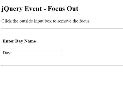 Image result for Focus Out Event JavaScript