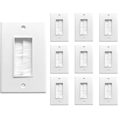 BestMounts - 10 Pack Brush Wall Plates Cable Pass India | Ubuy