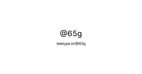 @65g — Teletype