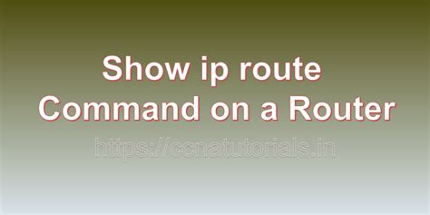 Image result for C Route Command
