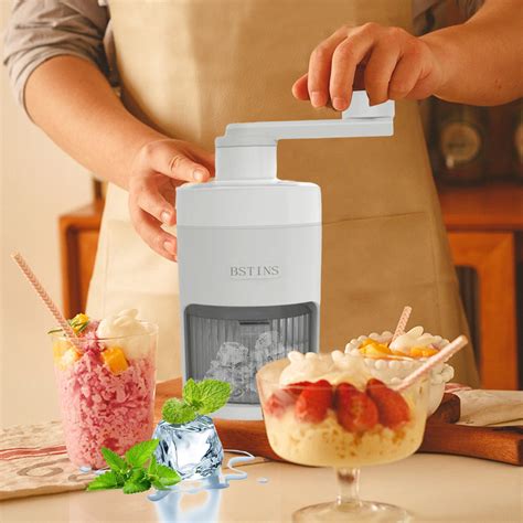 Leodye Manual Ice Crushing Machine Non Electric Hand Crank Kitchen Ice ...