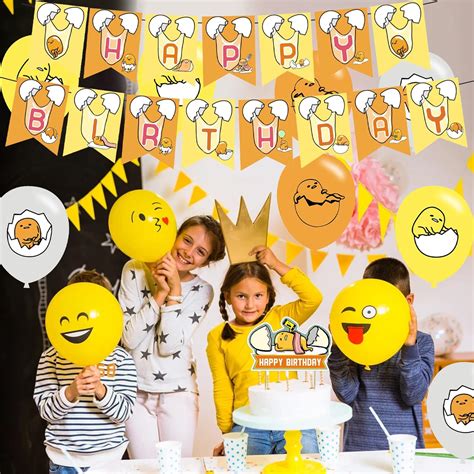 YUYUGO 82 pieces Lazy Egg Party Supplies, Gudetama Themed India | Ubuy