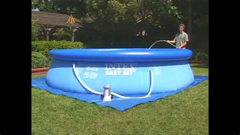 Installing Intex Easy Set Pool 的图像结果