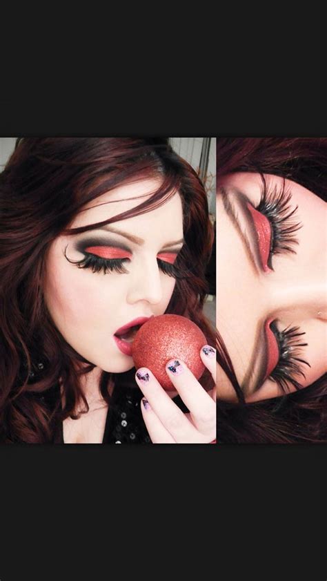 Image result for Red and Black Makeup Tutorial