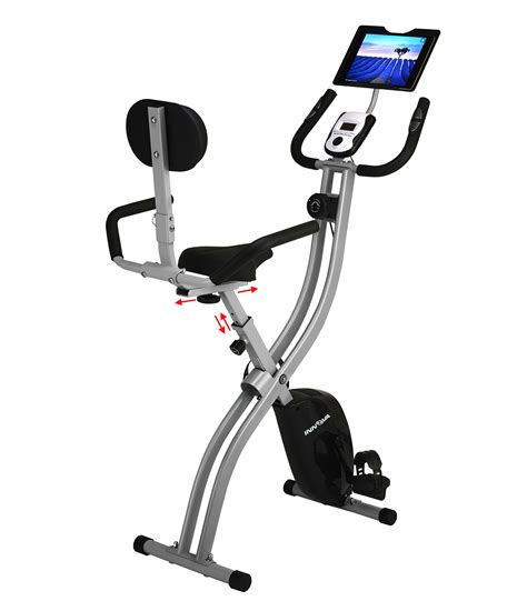 Innova Fitness XBR450 Folding Upright Bike with Backrest and iPad ...